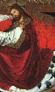 CHARONTON, Enguerrand The Coronation of the Virgin, detail: Jesus hjg oil painting